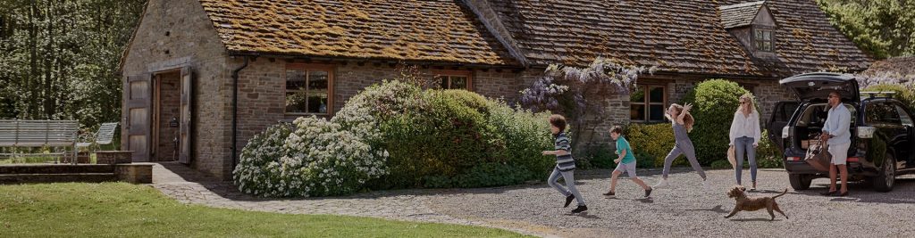 Dog enjoying a pet-friendly UK holiday cottage